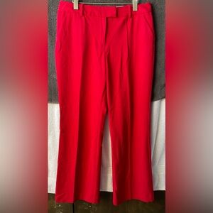 Worthington Women's Vibrant Red Straight Leg Pants